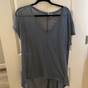 Sheer gray top